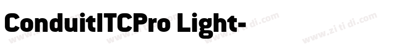 ConduitITCPro Light字体转换